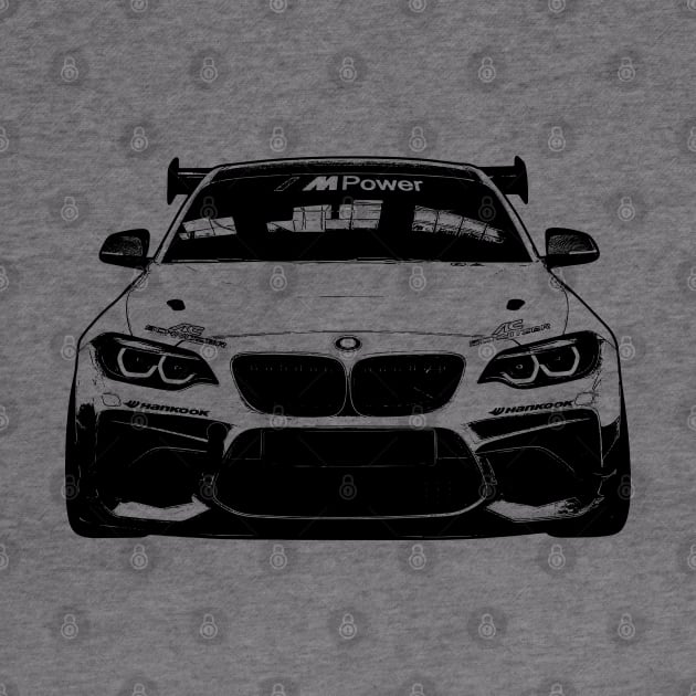 BMW M2 Racing Sketch Art by KAM Std